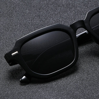 Men's Retro Square Frame Glasses - Trendy Y2K Rivet Street Style Fashion Eyewear