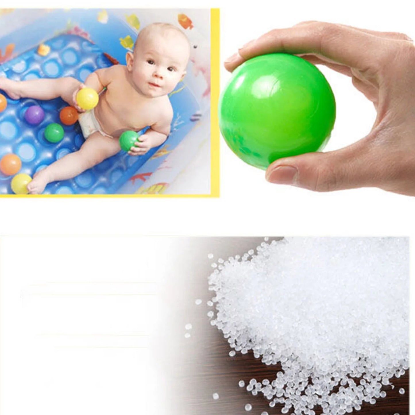 50/100PCS Eco-Friendly Soft Water Balls – 5.5cm Ocean Wave Pool Stress Balls for Kids Outdoor Play & Ball Pit Fun