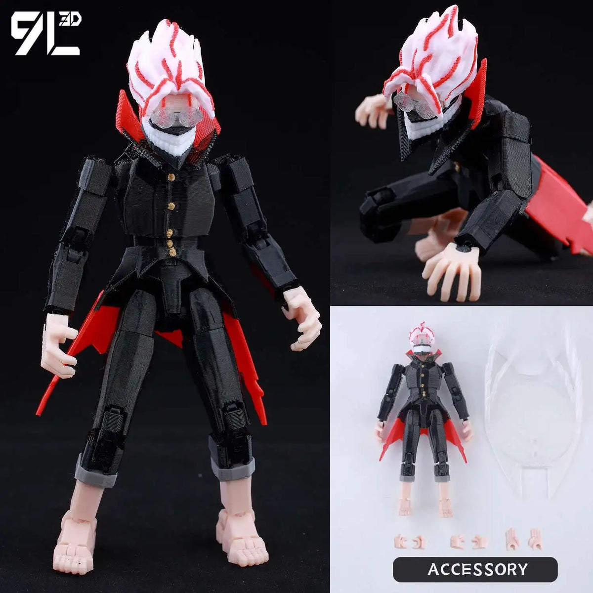 Venom Spider-Man Lucky13 Dummy13 Action Figure - 3D Printed T13 Multi-Jointed Anime Collectible Toy