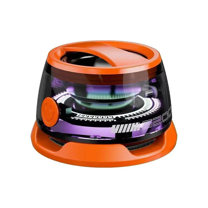 Mini Travel Bluetooth Speaker – Portable Outdoor Stereo with Magnetic Base, RGB Lights & Phone Holder for iOS