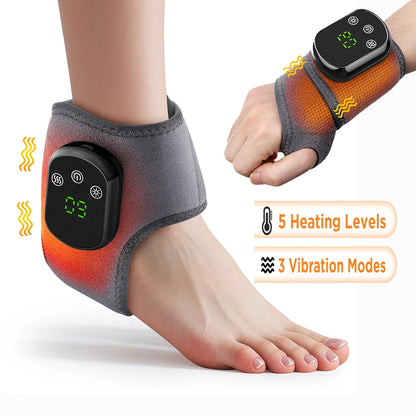 Electric Hand & Foot Massager – Portable Vibrating and Heating Ankle & Joint Relaxation Device