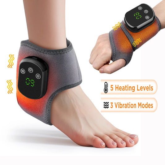Electric Hand & Foot Massager – Portable Vibrating and Heating Ankle & Joint Relaxation Device