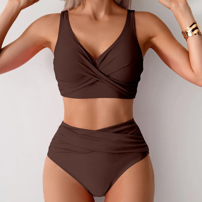 High Waist Bikini Set for Women – Sexy Push Up Swimsuit Summer Beachwear Bathing Suit Swimwear