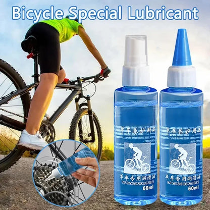 60ML Bicycle Chain Lubricant – Long Lasting Dry Lube Oil for MTB & Road Bike Chain Maintenance, Waxy Formula