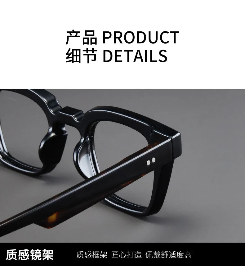 New Retro Square Frame Reading Glasses – High-Definition Printed Presbyopia Glasses for Men & Women