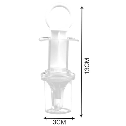 Baby Medicine Dispenser with Pacifier Tip – Soft Silicone Dropper for Infant Liquid Medicine and Vitamins