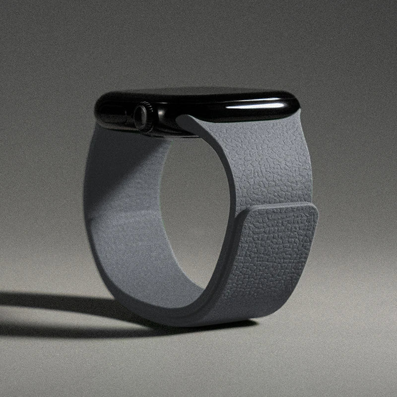 Silicone Magnetic Strap for Apple Watch - Adjustable Band for 49mm/46mm/45mm/44mm/42mm/41mm/40mm Series Ultra, SE & More