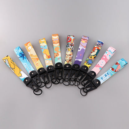 Anime Dinosaur Keychain Lanyard – Cute Car Keyring Toy Bag Pendant & Key Holder Gift