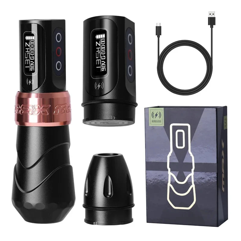 YILONG MAX Tattoo Machine Cartridge Pen – 2400mAh Coreless Motor Lithium Battery Pen Kit for Tattoo Artists