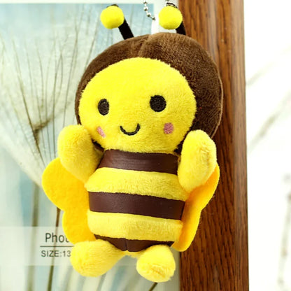 12cm Bee Plush Doll – Cute Small Pendant for Festival Decorations, Gifts & Bag Charm