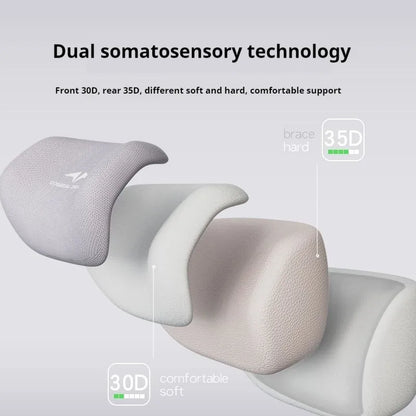 Upgraded Memory Foam Headrest for Office Chair — Adjustable Height & Angle Neck Support Pillow Cushion