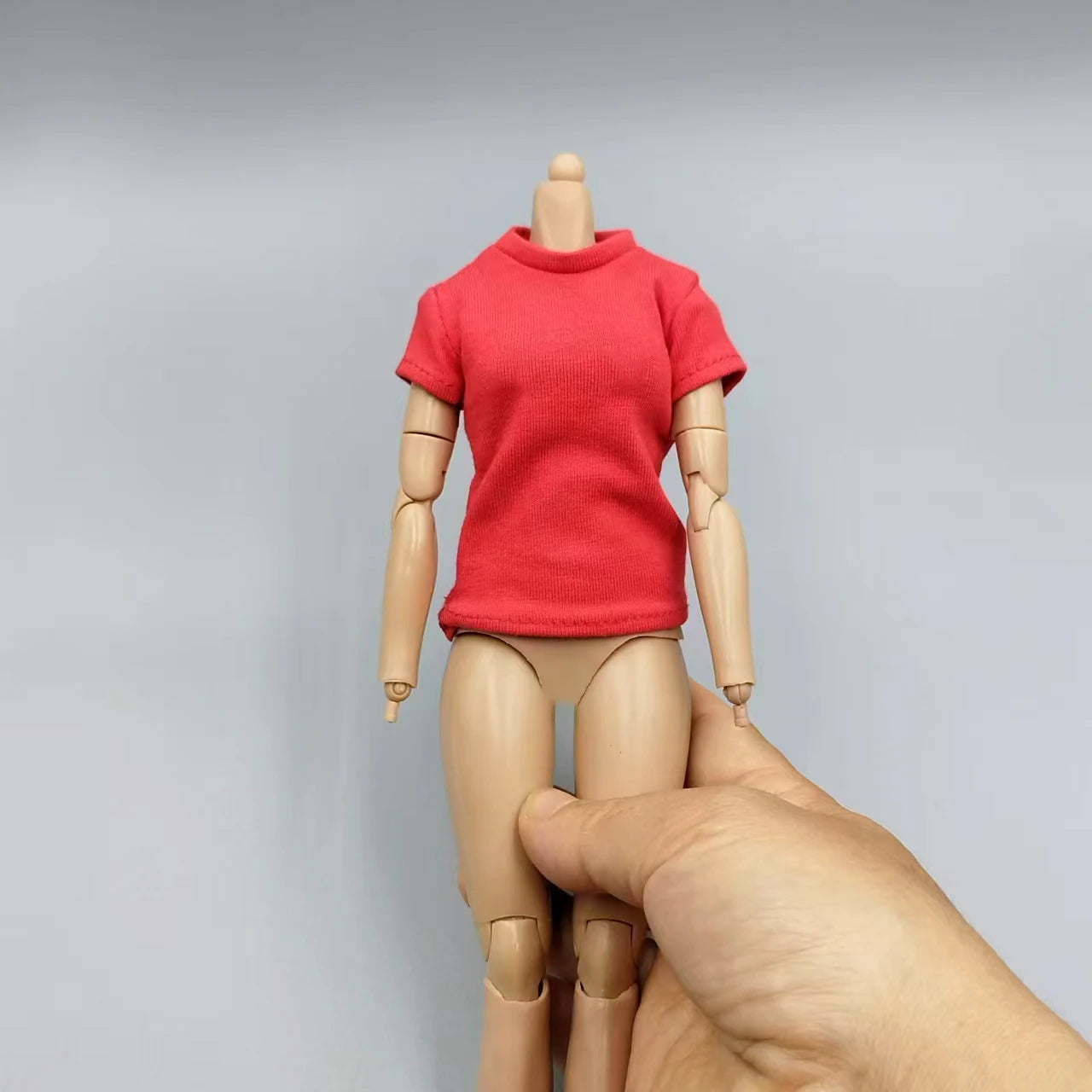1/6 Scale Black T-Shirt for 12" (30cm) Action Figures — Male & Female DIY Model Accessories