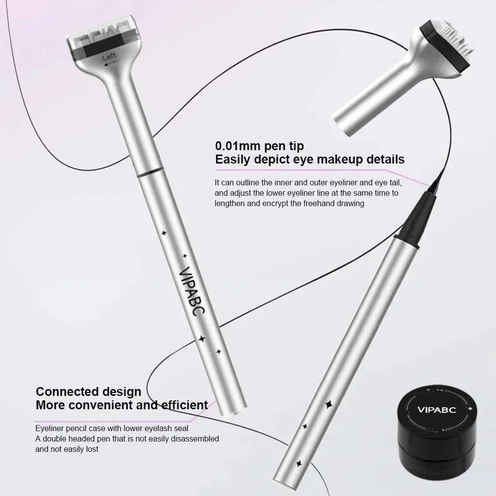 Eyelash Seal DIY Lower Lash Extension Stamps - Silicone Makeup Tool for Beginners, Convenient Natural Simulation Mascara Stick
