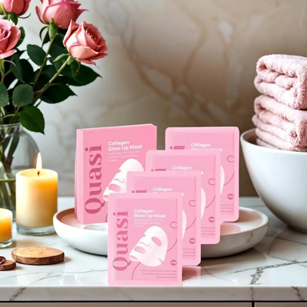 Bio Collagen Overnight Face Mask - 4-Piece Set for Nourishing, Brightening & Smoothing Skin
