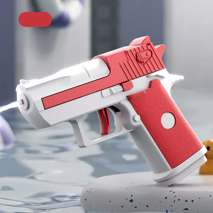 Kids Summer Mini Desert Eagle Water Gun – Mechanical Continuous Firing Small Pistol for Beach & Pool Play