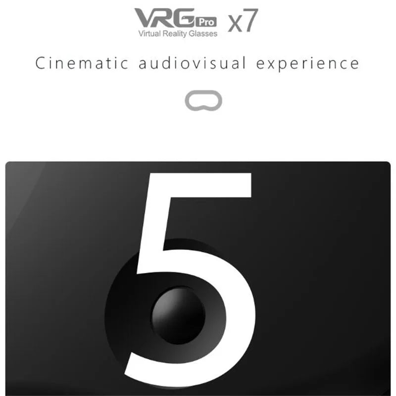 VRGpro X7 3D VR Headset – Virtual Reality Glasses Box for iOS & Android 5-7" Phones with Wireless Controller