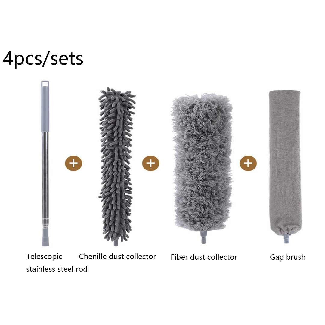 Telescopic Microfiber Duster – 250cm Extendable Washable Brush for Spider Web & Dust Cleaning