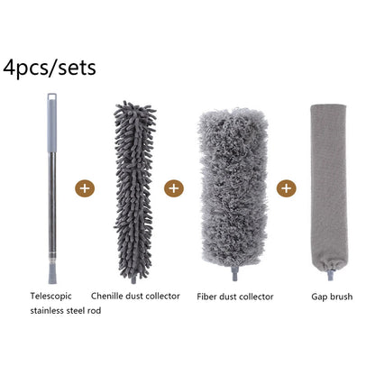 Telescopic Microfiber Duster – 250cm Extendable Washable Brush for Spider Web & Dust Cleaning