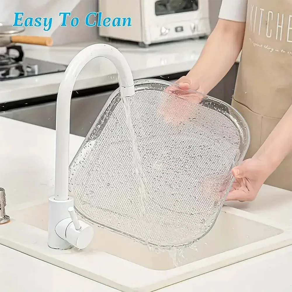 360° Rotating Refrigerator Storage Tray - Kitchen Spice Jar Organizer Turntable for Easy Access & Space-Saving Storage