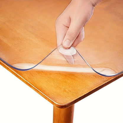 2mm Clear PVC Tablecloth - Scratch-Resistant & Heat-Resistant Protective Table Mat Film