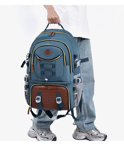 Outdoor Travel Backpack – Large Capacity Sports & Camping Knapsack for Men & Women, Laptop Bag with Shoes Pocket