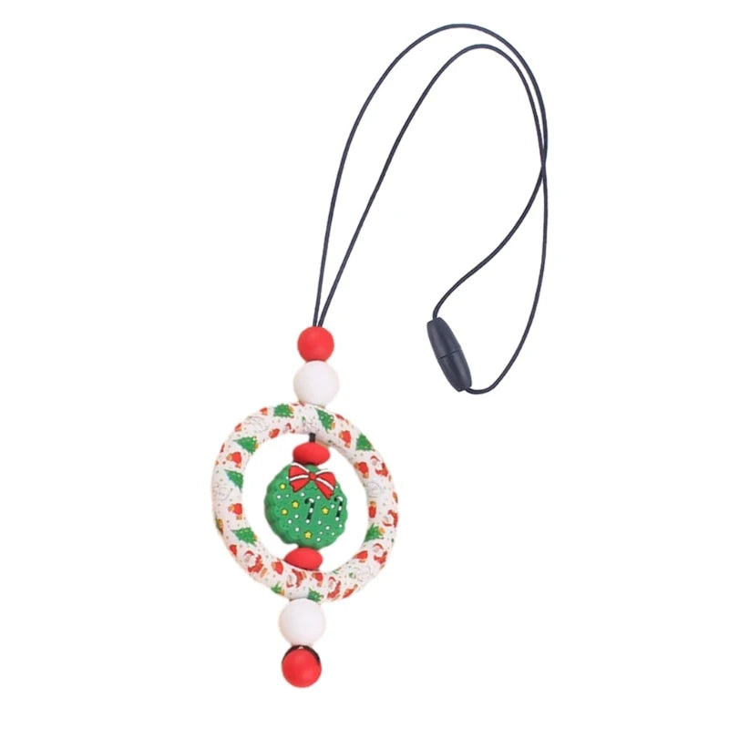 BPA-Free Silicone Baby Teether – Cartoon Sensory Chew Pendant Necklace for Newborns, Autism & ADHD Teething Care