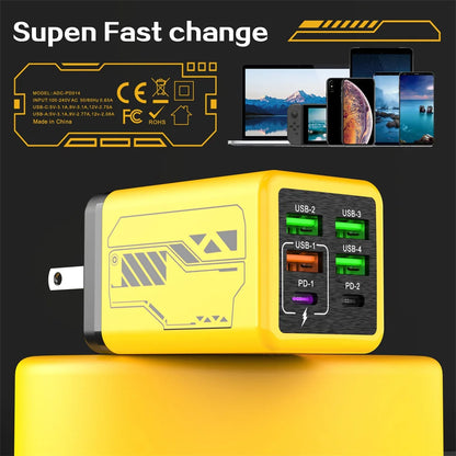 240W GaN USB-C Fast Wall Charger - High-Power Phone Adapter for iPhone, Xiaomi, and Huawei with EU, US, UK, and KR Plug Options