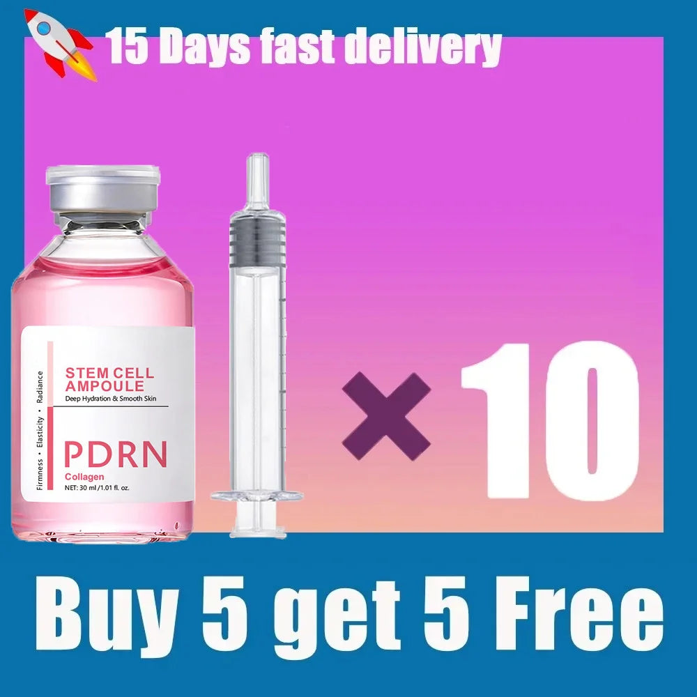 PDRN Stem Cell Serum Ampoule - Collagen Moisturizing Essence for Hydrated, Radiant-Looking Skin and Fine Line Care