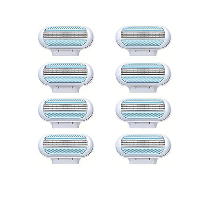 Women’s 3-Layer Manual Razor – Replaceable Head Shaver for Armpit, Leg & Bikini Hair Removal