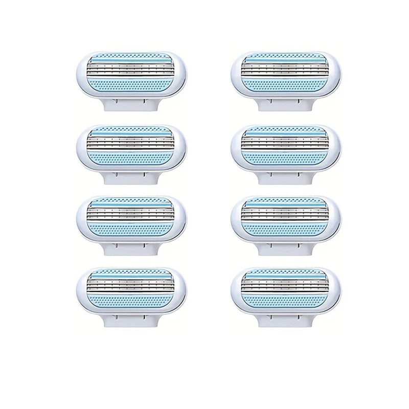 3-Layer Women’s Manual Razor — Replaceable Head Shaver for Armpit, Bikini & Body Hair Removal