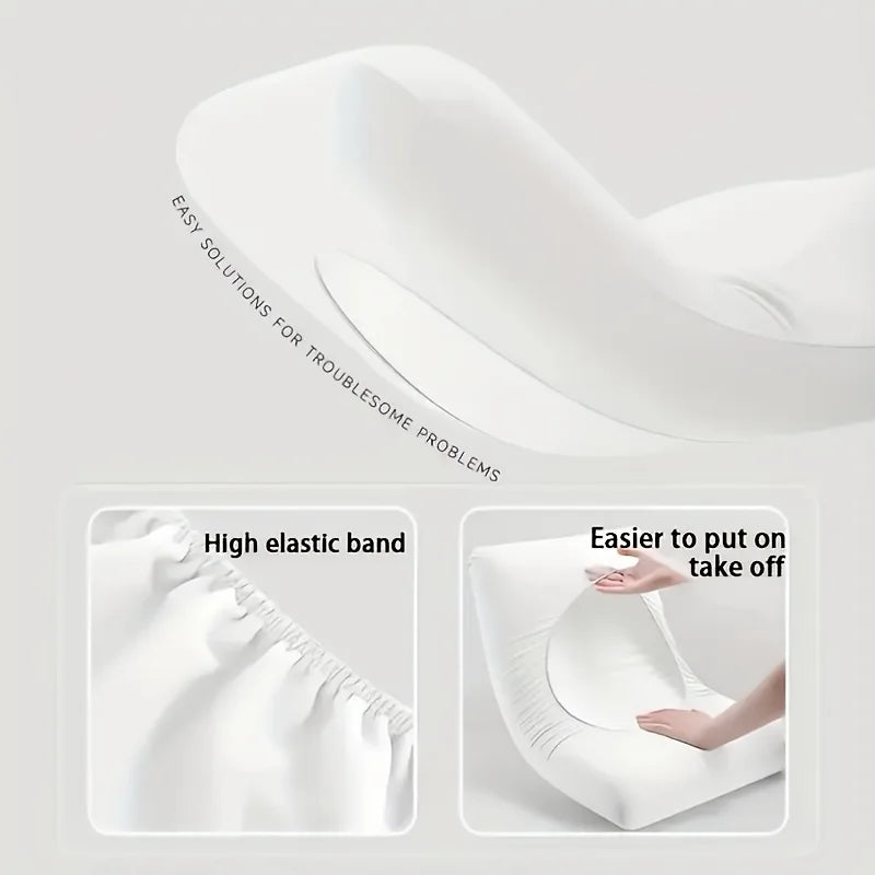 4PCS Soft Disposable Travel Pillowcases - Portable Hand Washable Pillow Covers for Hotel, Camping & Outdoor Use