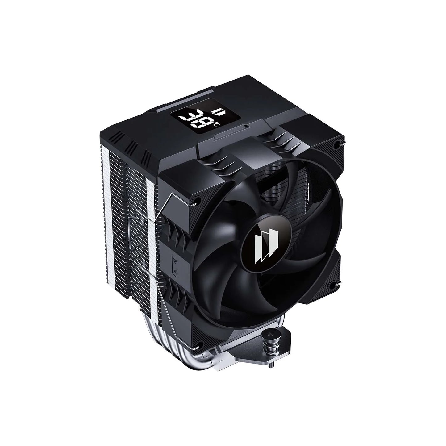 UPSIREN Walrus Assassin 90 CPU Air Cooler – Digital Display 4 Heat Pipe 92mm High Performance Radiator for Intel LGA1700/1200 & AMD AM4/AM5 Cooling System