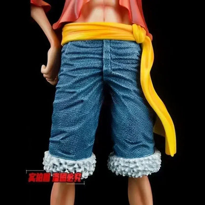 One Piece 42.5cm Straw Hat Monkey D. Luffy Figure – 1/4 Scale Large Smiley Anime Statue, Decorative Doll Toy Gift