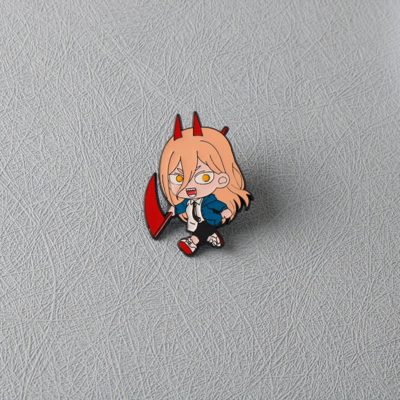 2PCS Anime Character Enamel Pins - Cute Metal Lapel Brooches for Clothing, Backpacks and Cosplay Gifts