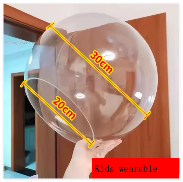 Clear Acrylic Sphere Half Dome Head Cover - Transparent Round Photography Prop for Portrait Shoots & Creative Photo Effects