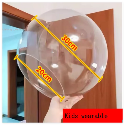 Clear Acrylic Sphere Half Dome Head Cover - Transparent Round Photography Prop for Portrait Shoots & Creative Photo Effects