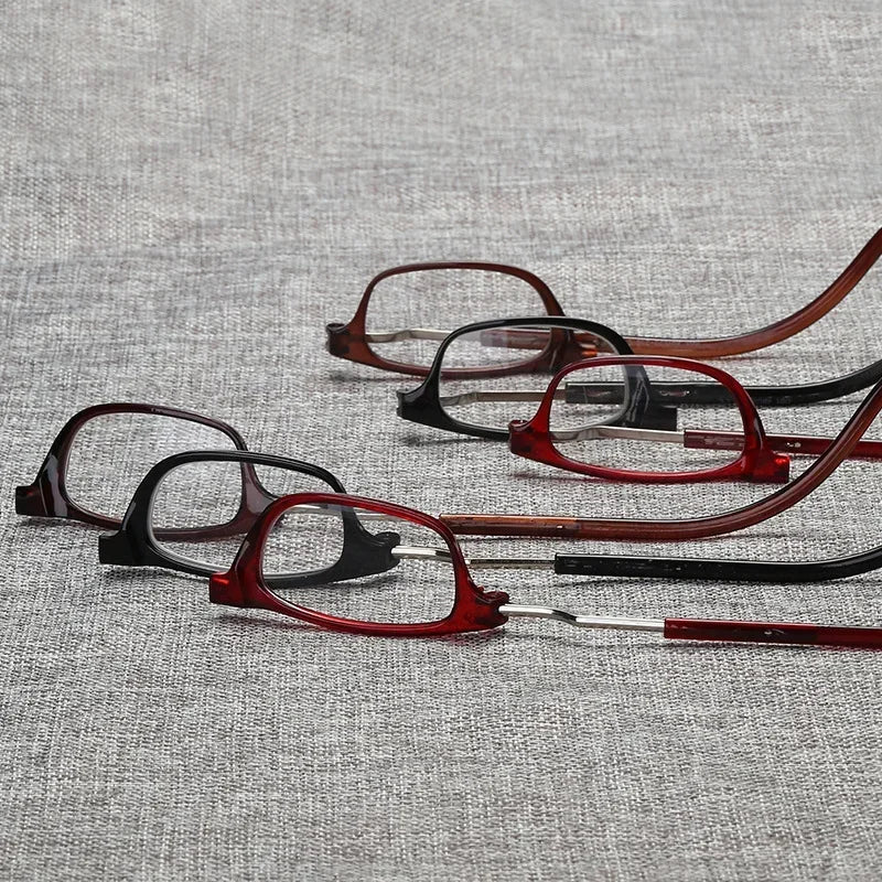 New Ultralight Reading Glasses – Hanging Stretch Anti-Fatigue Presbyopia Glasses for Men & Women, Diopters +1.0 to +4.0