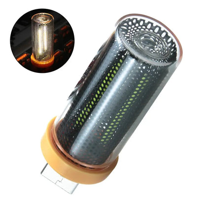 Retro USB LED Filament Night Light - Warm Yellow Flame Ambient Bulb for Car, Bedroom & Home Decor