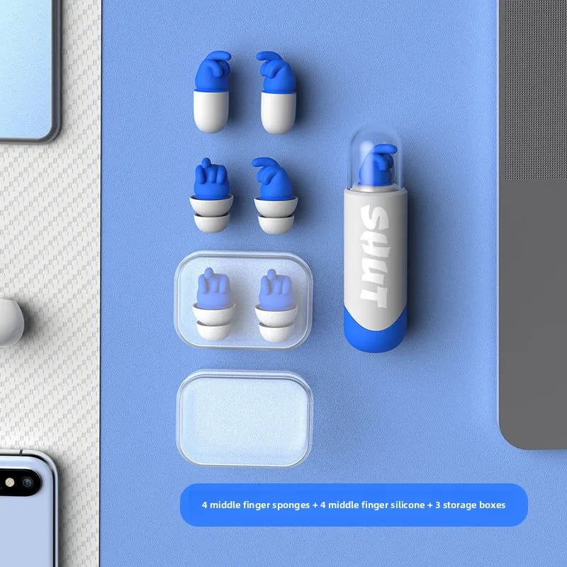 Professional Noise-Canceling Earplugs - Reusable Ultra-Quiet Sound Blocking Earplugs for Sleep, Study & Dorms