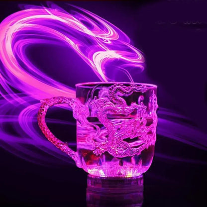 LED Color Changing Dragon Cup - Water Activated Light-Up Magic Mug for Coffee, Milk Tea & Travel Gifts