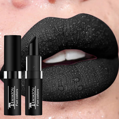 Punk Dark Wine Red Waterproof Lipstick – Easy Color Matte Red Lip Gloss for Facial & Body Painting