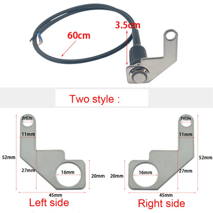 12V LED Waterproof Motorcycle Handlebar Switch – Manual Reset Button