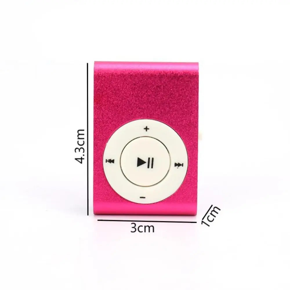 Mini Clip MP3 Player – Portable USB Music Player with TF Card Support, Stylish & Colorful Walkman Design