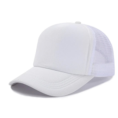 Custom Logo Mesh Trucker Cap - 5 Panel Snapback Baseball Hat for Men & Women Summer Sports Sun Hat