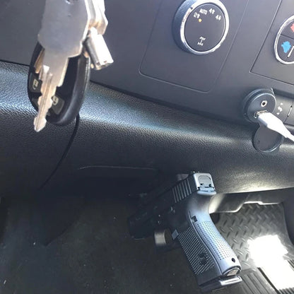 Magnetic Concealed Gun Mount – Pistol & Handgun Holder for Car, Bedside, Glock, Taurus, 1911