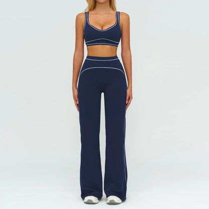 Women’s 2-Piece Fitness Yoga Set, Gym Running Tracksuit, Push-Up Sportswear Leggings, Athletic Workout Outfit