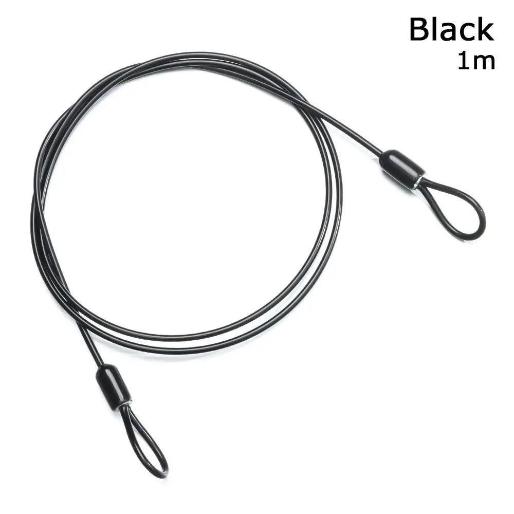Strong Steel Bicycle Lock Cable 0.5/1/2M – Anti-Theft Cycling Safety Wire Lock for MTB & Road Bikes, Durable Bike Security Rope Accessory