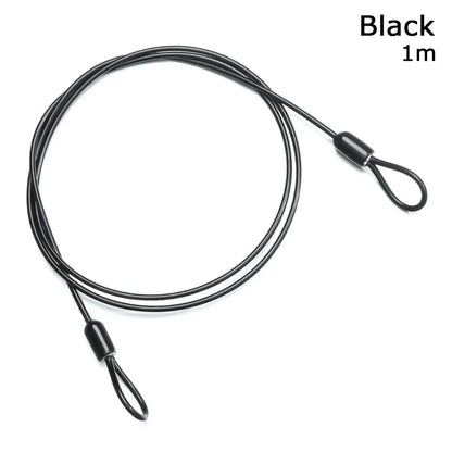Strong Steel Bicycle Lock Cable 0.5/1/2M – Anti-Theft Cycling Safety Wire Lock for MTB & Road Bikes, Durable Bike Security Rope Accessory