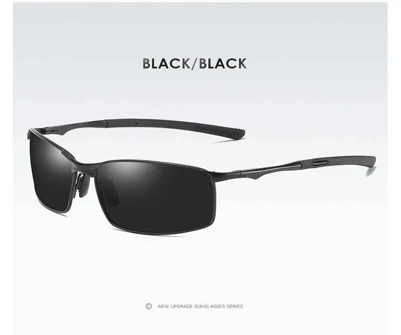 Aoron Polarized Sunglasses — Unisex Driving Mirror Sun Glasses with Metal Frame & UV400
