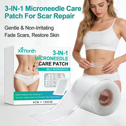 3-in-1 Microdarts Care Patches - Mild Microneedle Hydrocolloid Scar Sheets Self-Adhesive Skin Repair Bandages